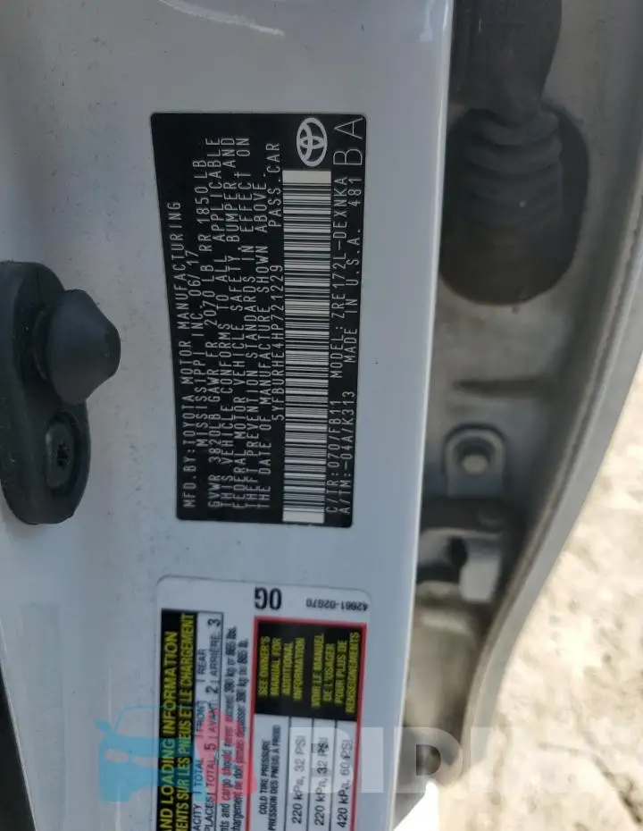 5YFBURHE4HP721229 Photo# 13