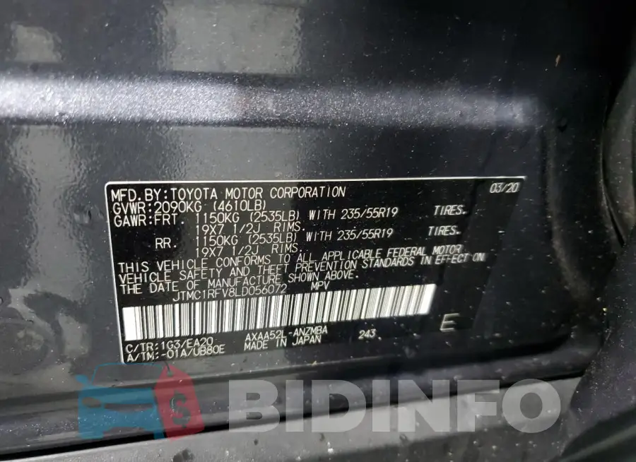 JTMC1RFV8LD056072 Photo# 12