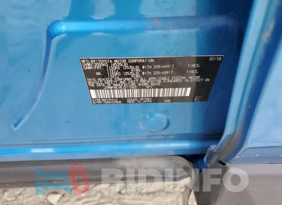 JTMWFREV8JD115831 Photo# 13