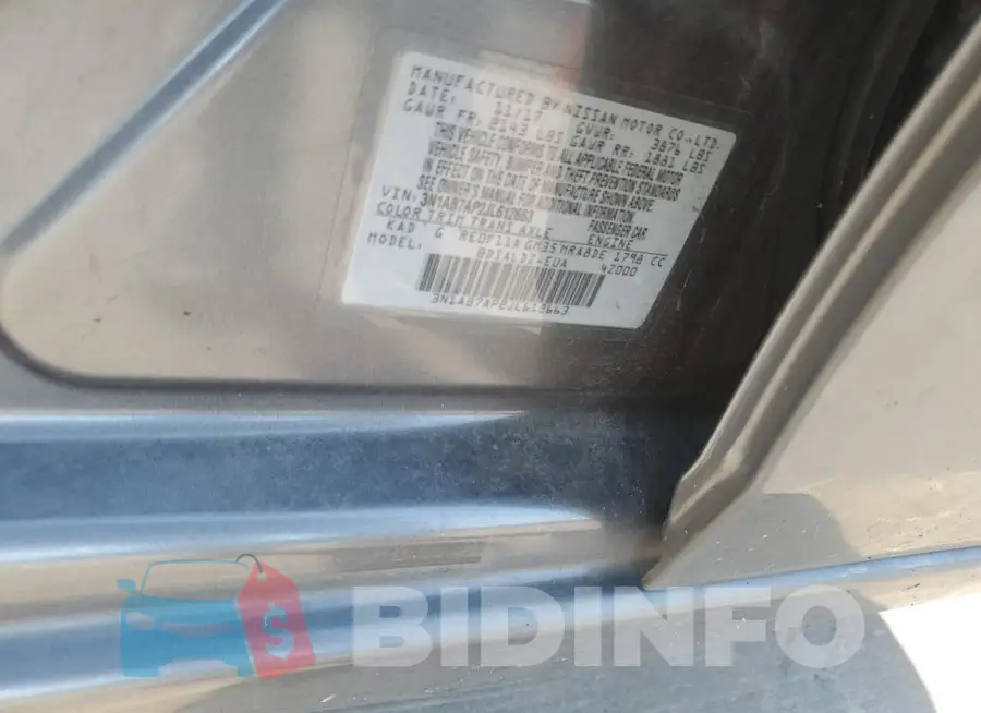3N1AB7AP2JL612663 Photo# 13