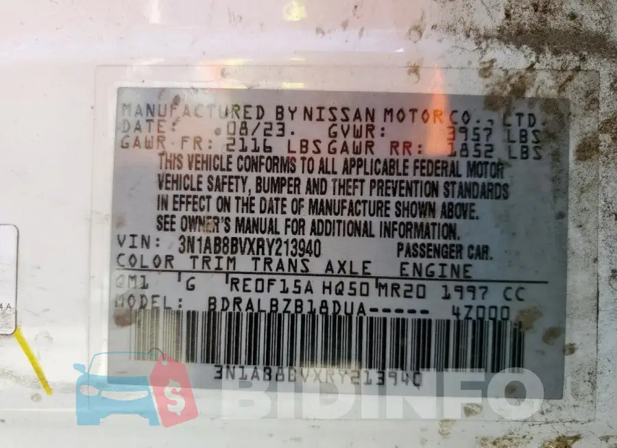 3N1AB8BVXRY213940 Photo# 12