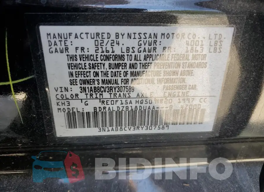 3N1AB8CV3RY307589 Photo# 13