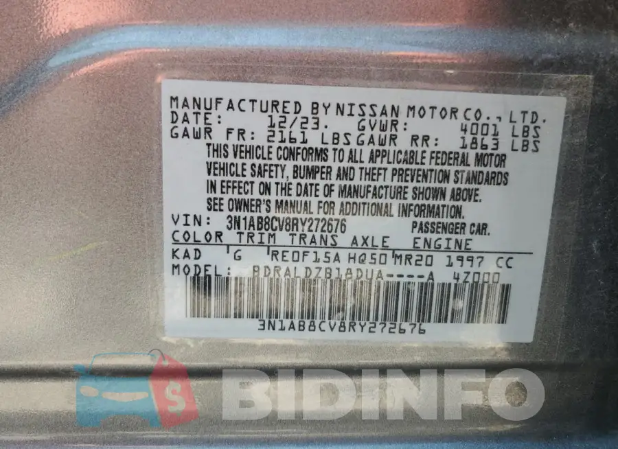3N1AB8CV8RY272676 Photo# 13
