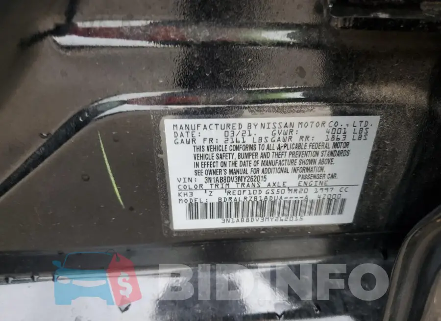3N1AB8DV3MY262015 Photo# 12