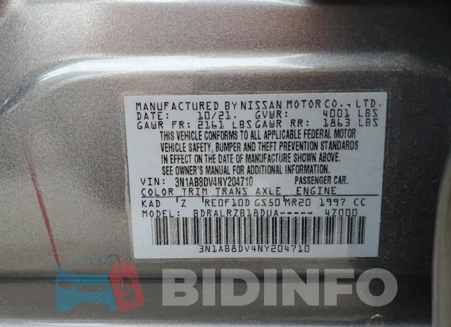 3N1AB8DV4NY204710 Photo# 12