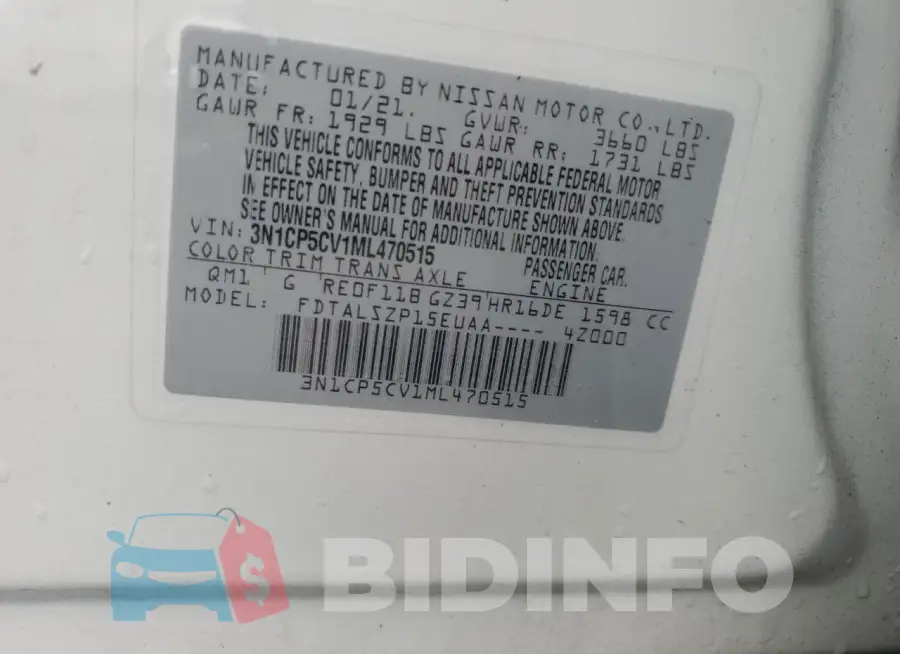 3N1CP5CV1ML470515 Photo# 13