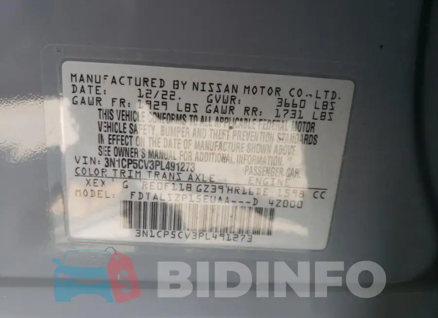 3N1CP5CV3PL491273 Photo# 14