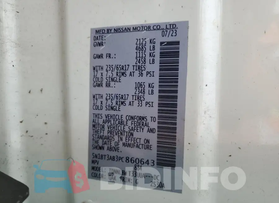 5N1BT3AB3PC860643 Photo# 14