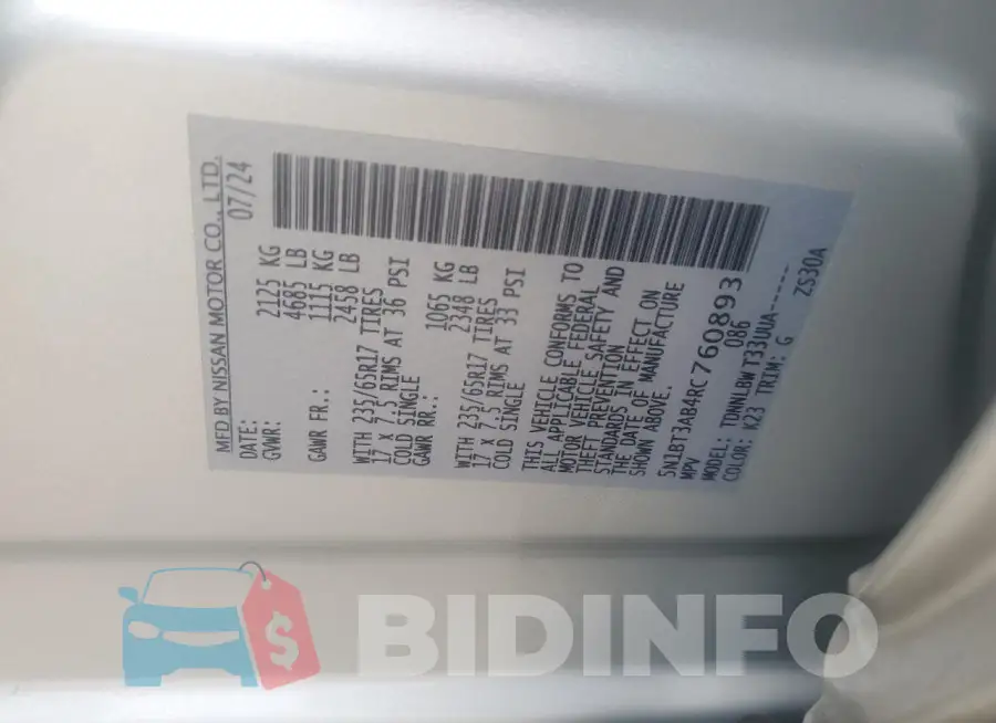 5N1BT3AB4RC760893 Photo# 13