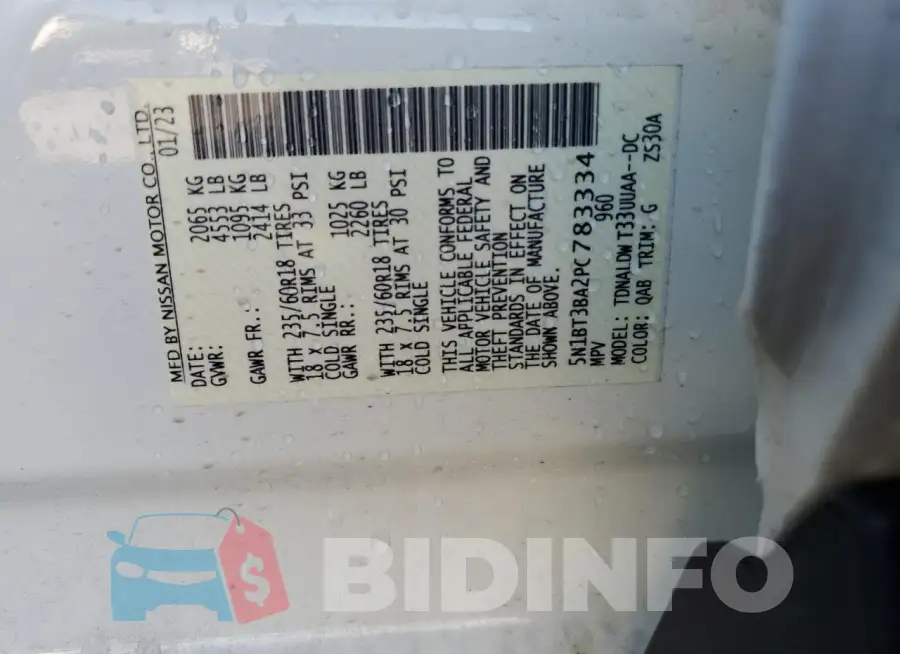 5N1BT3BA2PC783334 Photo# 13