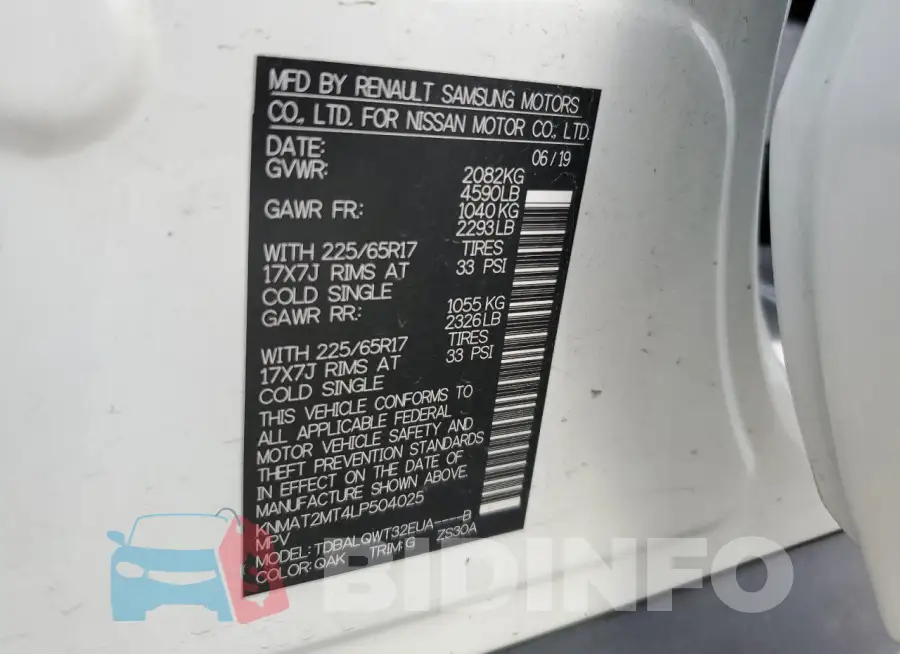 KNMAT2MT4LP504025 Photo# 13