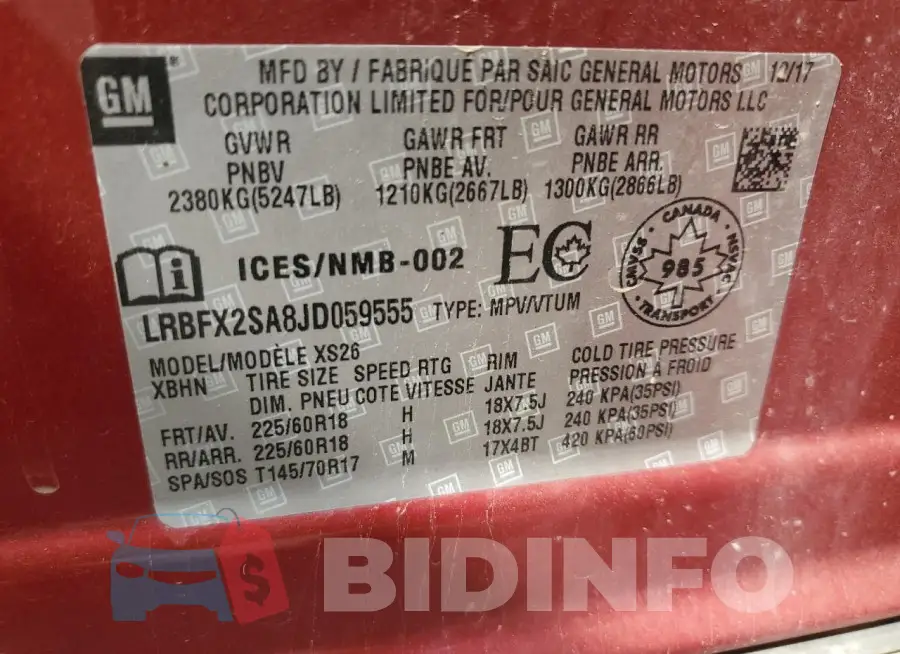 LRBFX2SA8JD059555 Photo# 14