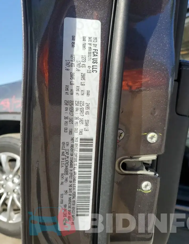 1C4PJMLX7KD446895 Photo# 14