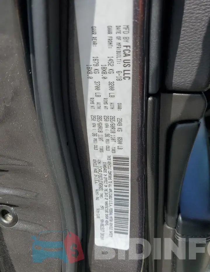 1C4RJFBG7JC450651 Photo# 12