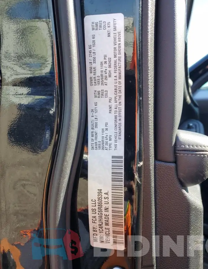 1C4RJHAG6R8605394 Photo# 14