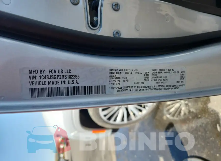 1C4SJSGP2RS182256 Photo# 13