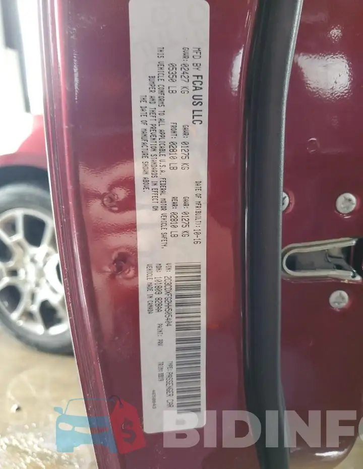 2C3CDXFG2HH505404 Photo# 12