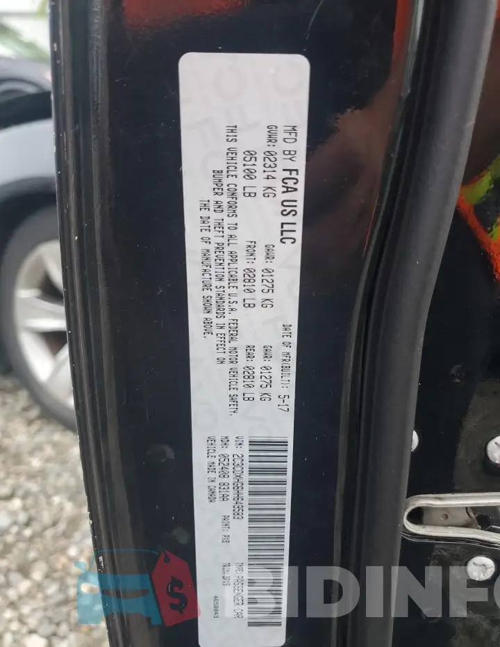 2C3CDXHG6HH649583 Photo# 12