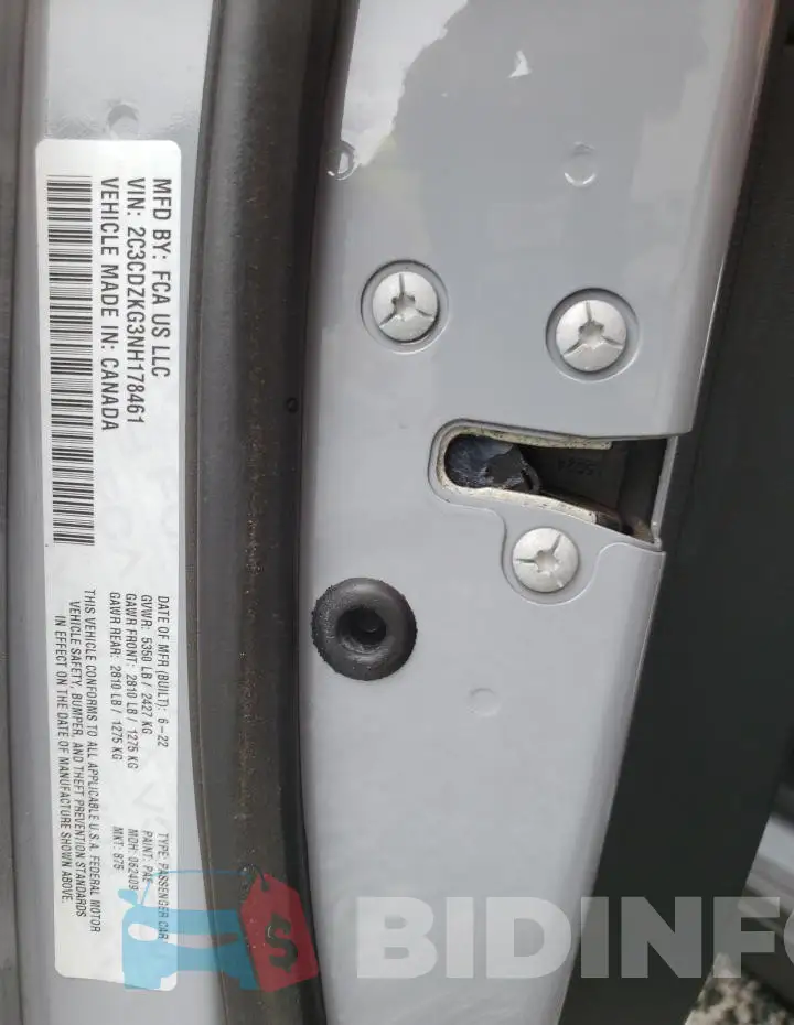 2C3CDZKG3NH178461 Photo# 13
