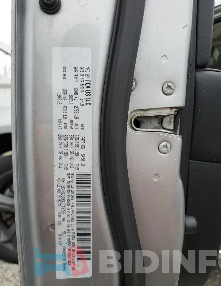 3C4PDCGG6KT716723 Photo# 13