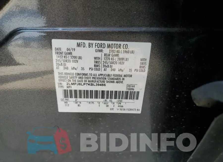 2LMPJ8LP7KBL39486 Photo# 14