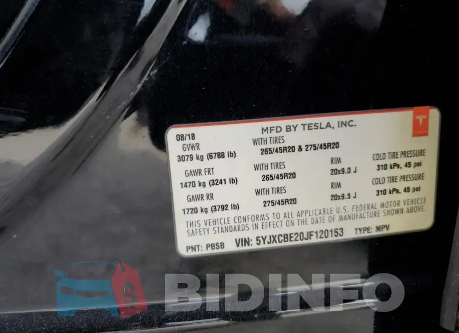 5YJXCBE20JF120153 Photo# 13
