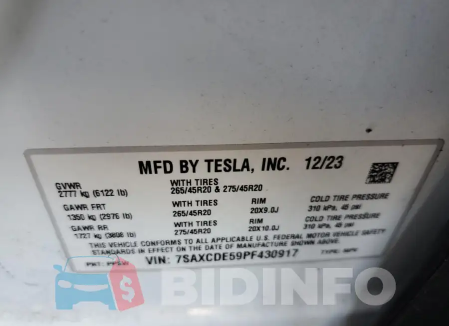 7SAXCDE59PF430917 Photo# 12