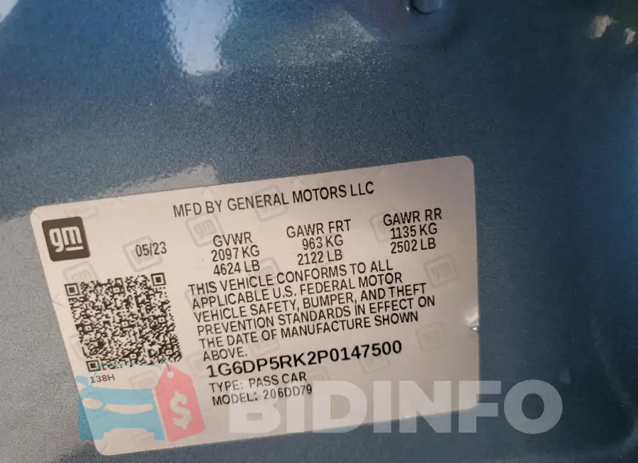 1G6DP5RK2P0147500 Photo# 12