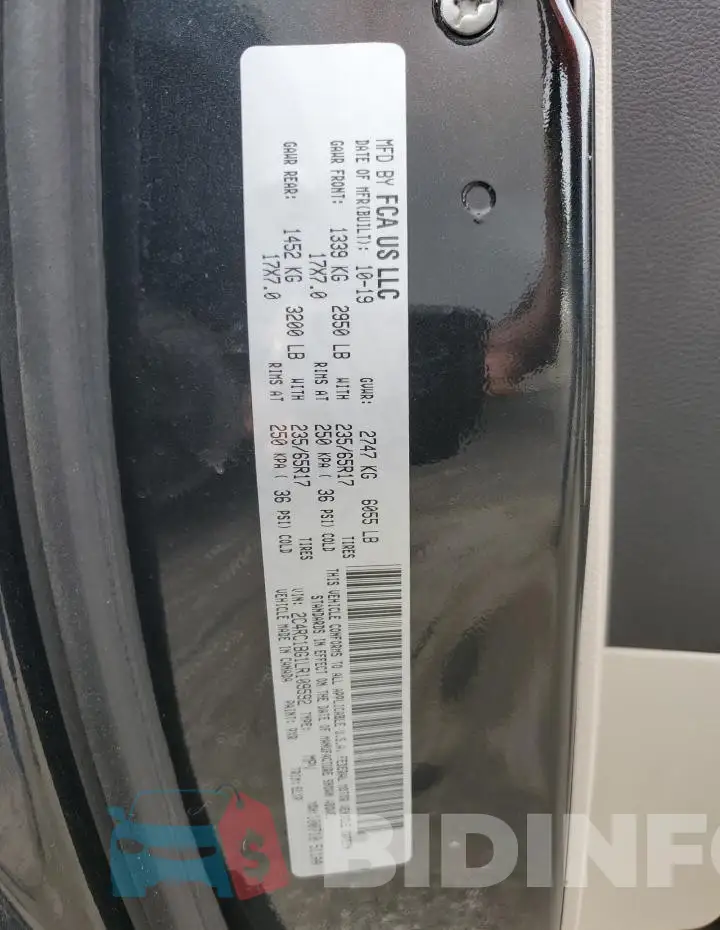 2C4RC1BG1LR109592 Photo# 13