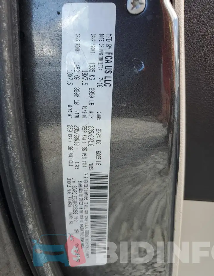 2C4RC1EG3HR538266 Photo# 14