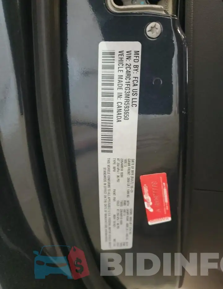 2C4RC1FG3MR593650 Photo# 14