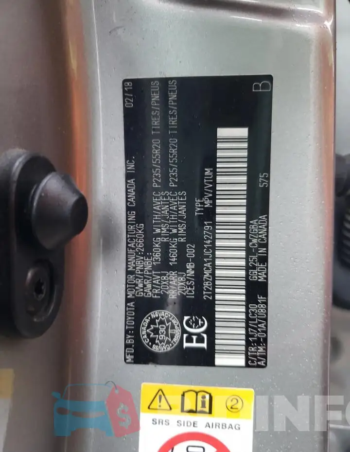 2T2BZMCA1JC142791 Photo# 13