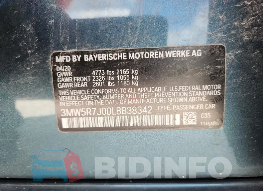 3MW5R7J00L8B38342 Photo# 12