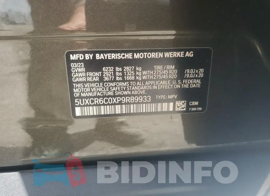 5UXCR6C0XP9R89933 Photo# 13