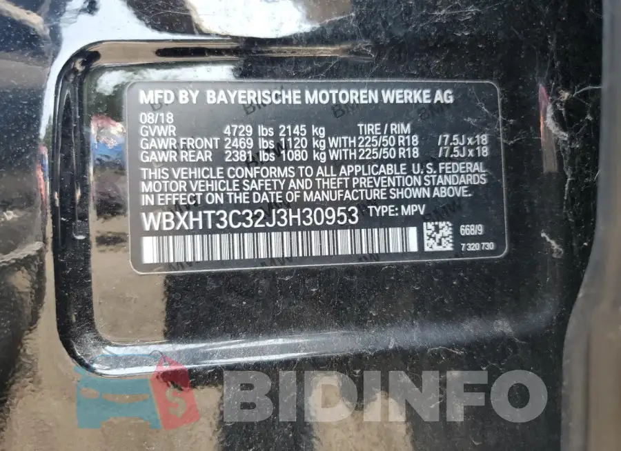 WBXHT3C32J3H30953 Photo# 13
