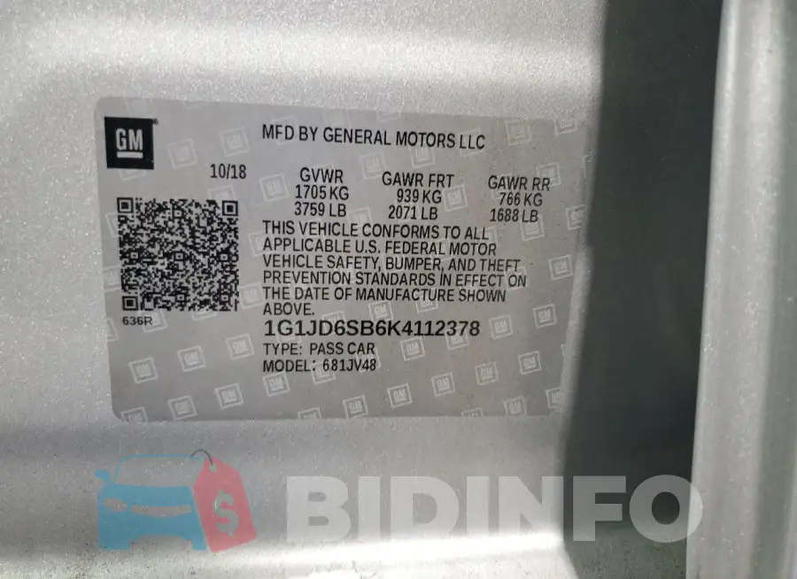 1G1JD6SB6K4112378 Photo# 13