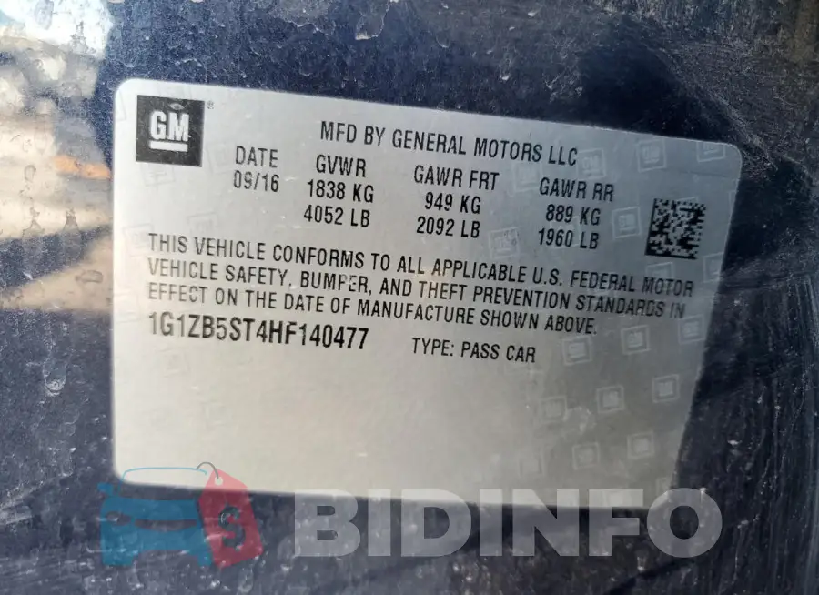 1G1ZB5ST4HF140477 Photo# 12