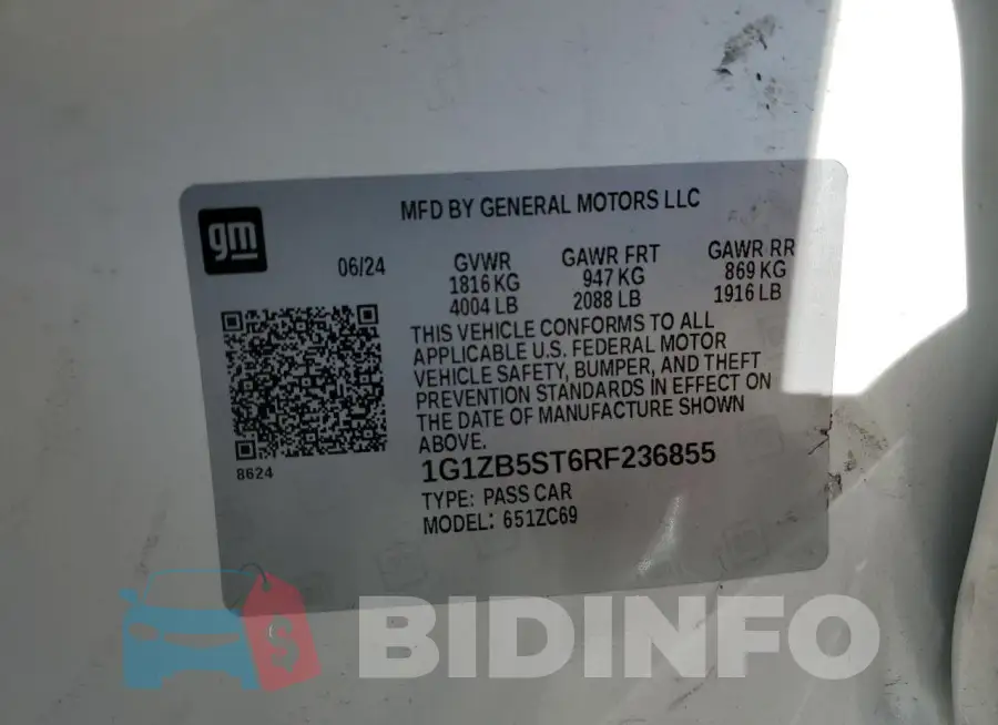 1G1ZB5ST6RF236855 Photo# 12