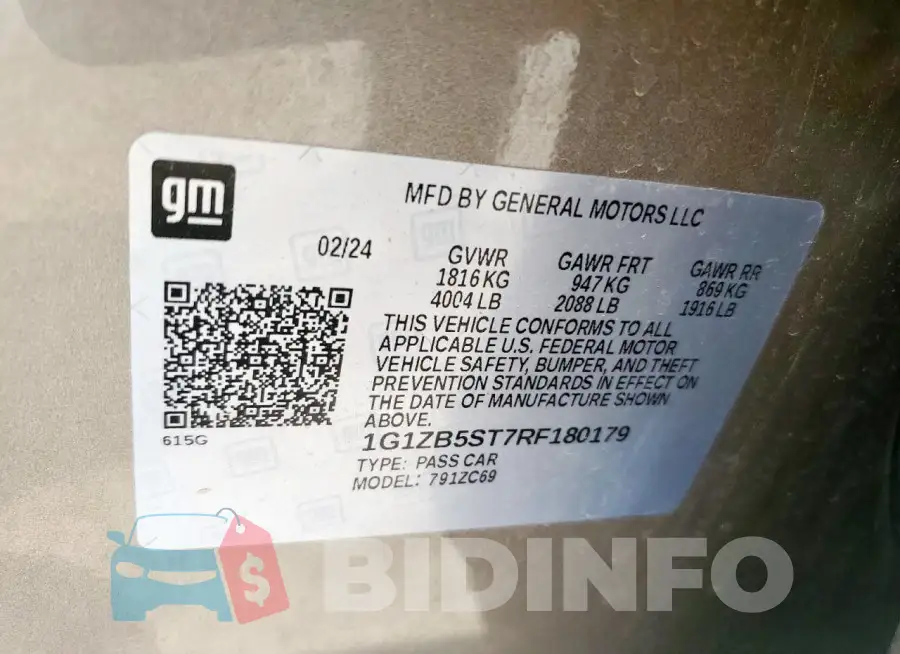 1G1ZB5ST7RF180179 Photo# 12