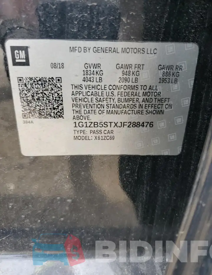 1G1ZB5STXJF288476 Photo# 12