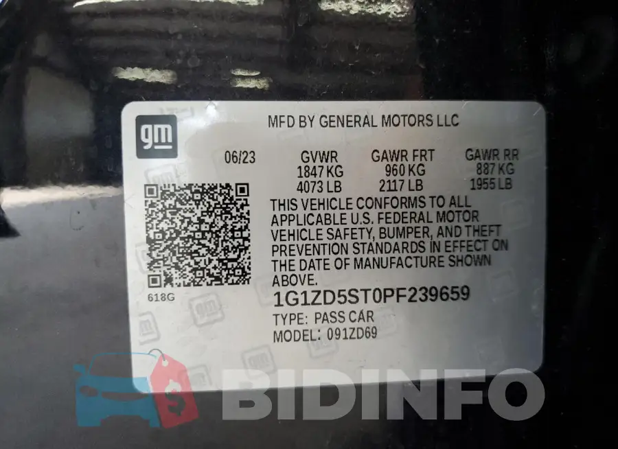 1G1ZD5ST0PF239659 Photo# 13