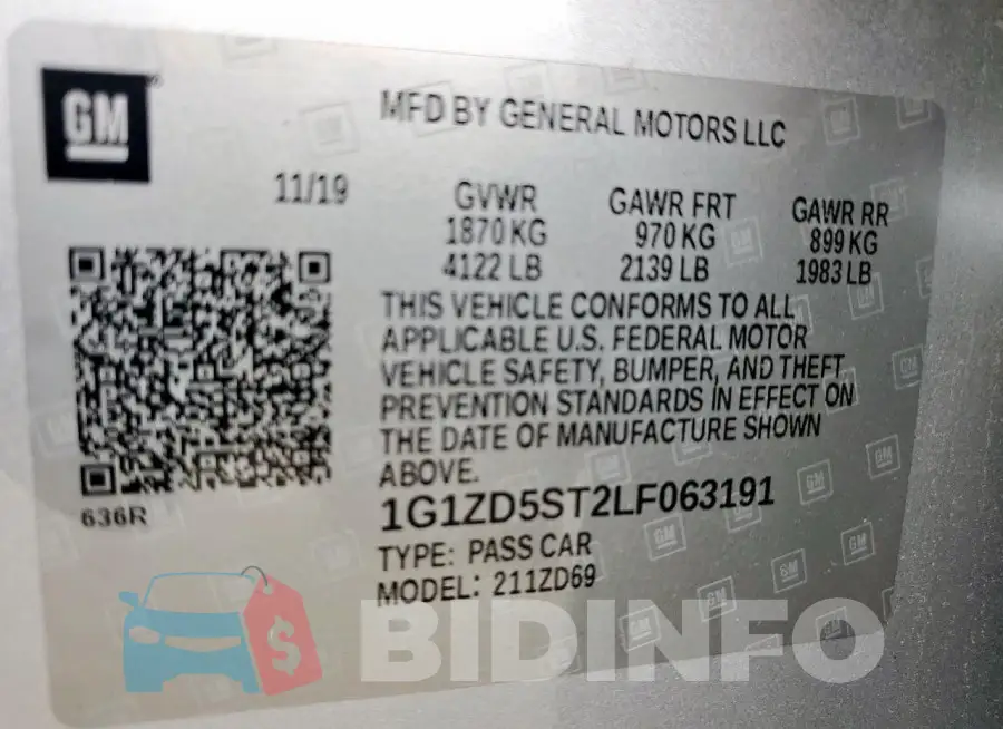 1G1ZD5ST2LF063191 Photo# 12