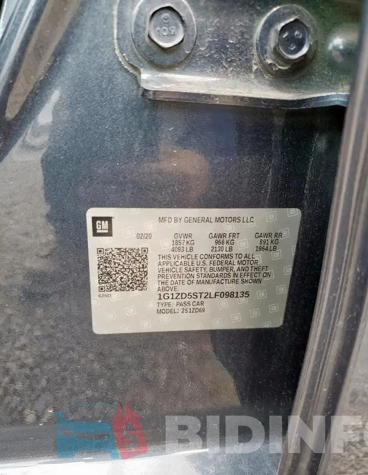 1G1ZD5ST2LF098135 Photo# 12