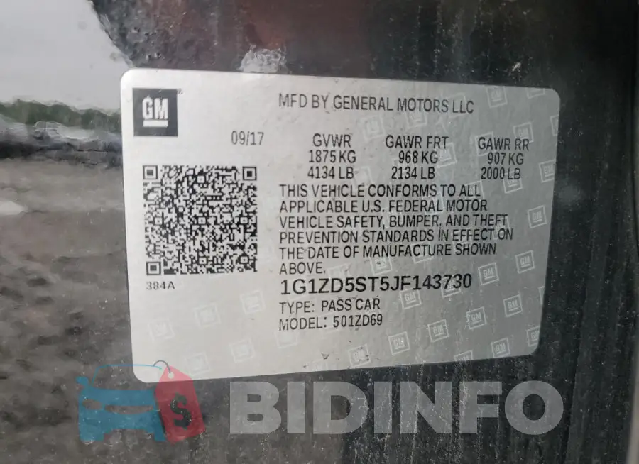 1G1ZD5ST5JF143730 Photo# 12