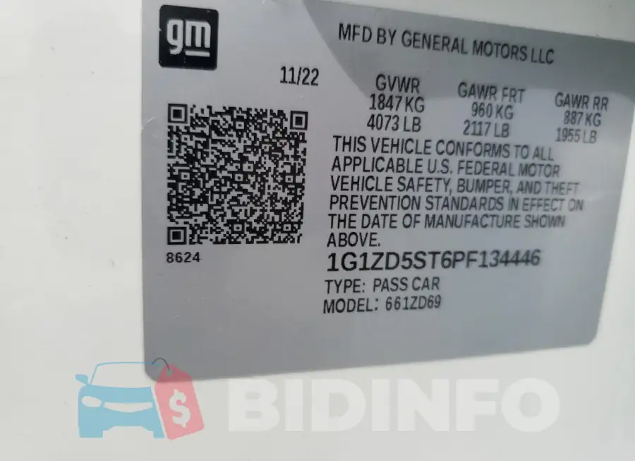 1G1ZD5ST6PF134446 Photo# 14