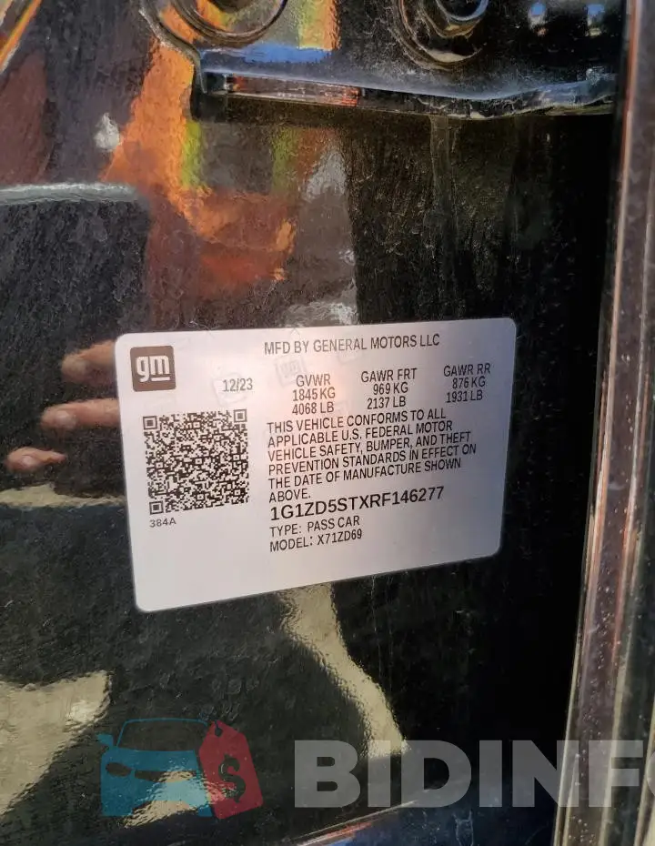 1G1ZD5STXRF146277 Photo# 13