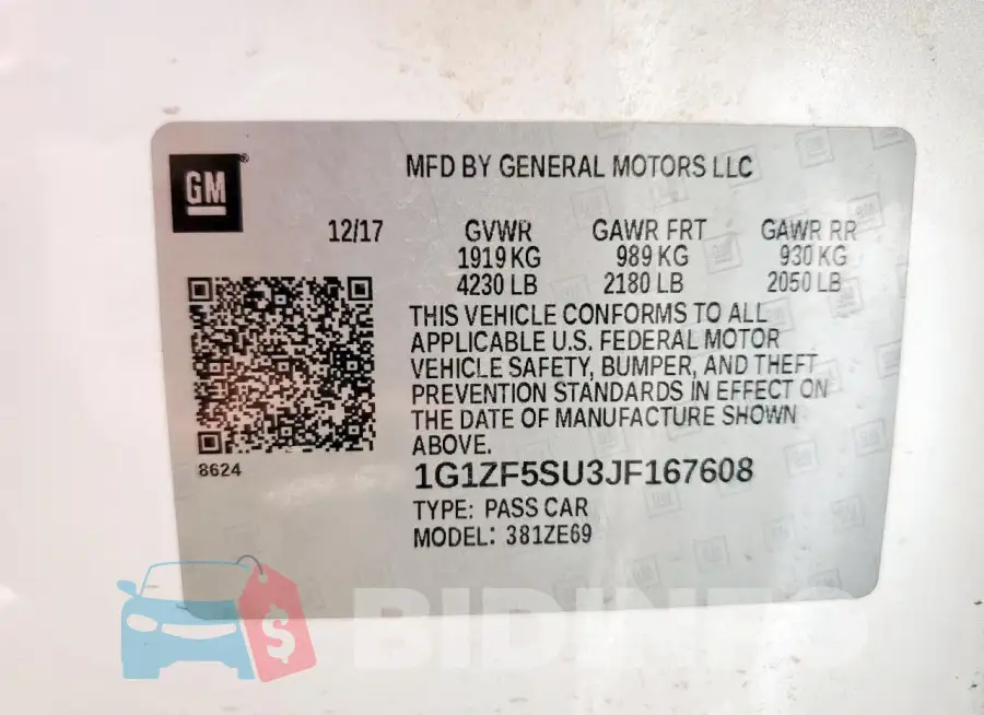 1G1ZF5SU3JF167608 Photo# 12