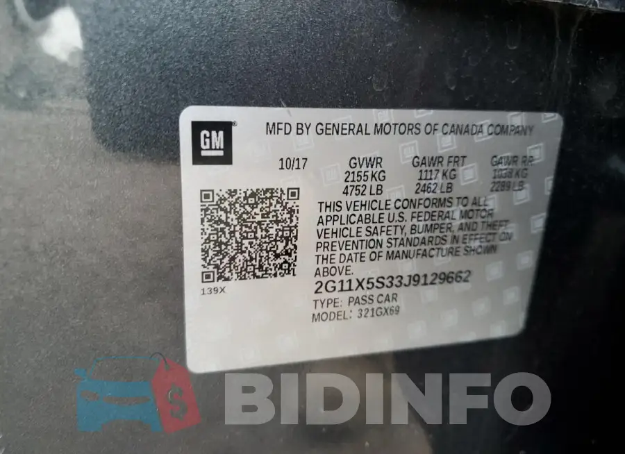 2G11X5S33J9129662 Photo# 13