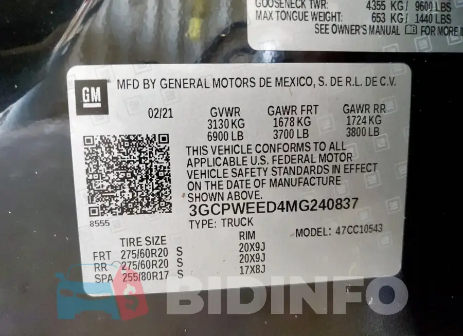 3GCPWEED4MG240837 Photo# 12