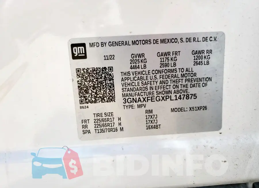 3GNAXFEGXPL147875 Photo# 13
